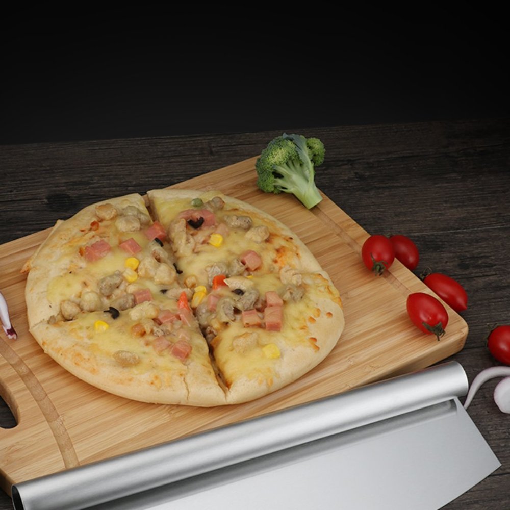 Pizza Rocker Cutter Stainless Steel Slicer Knife Sharp - Picture 3 of 11